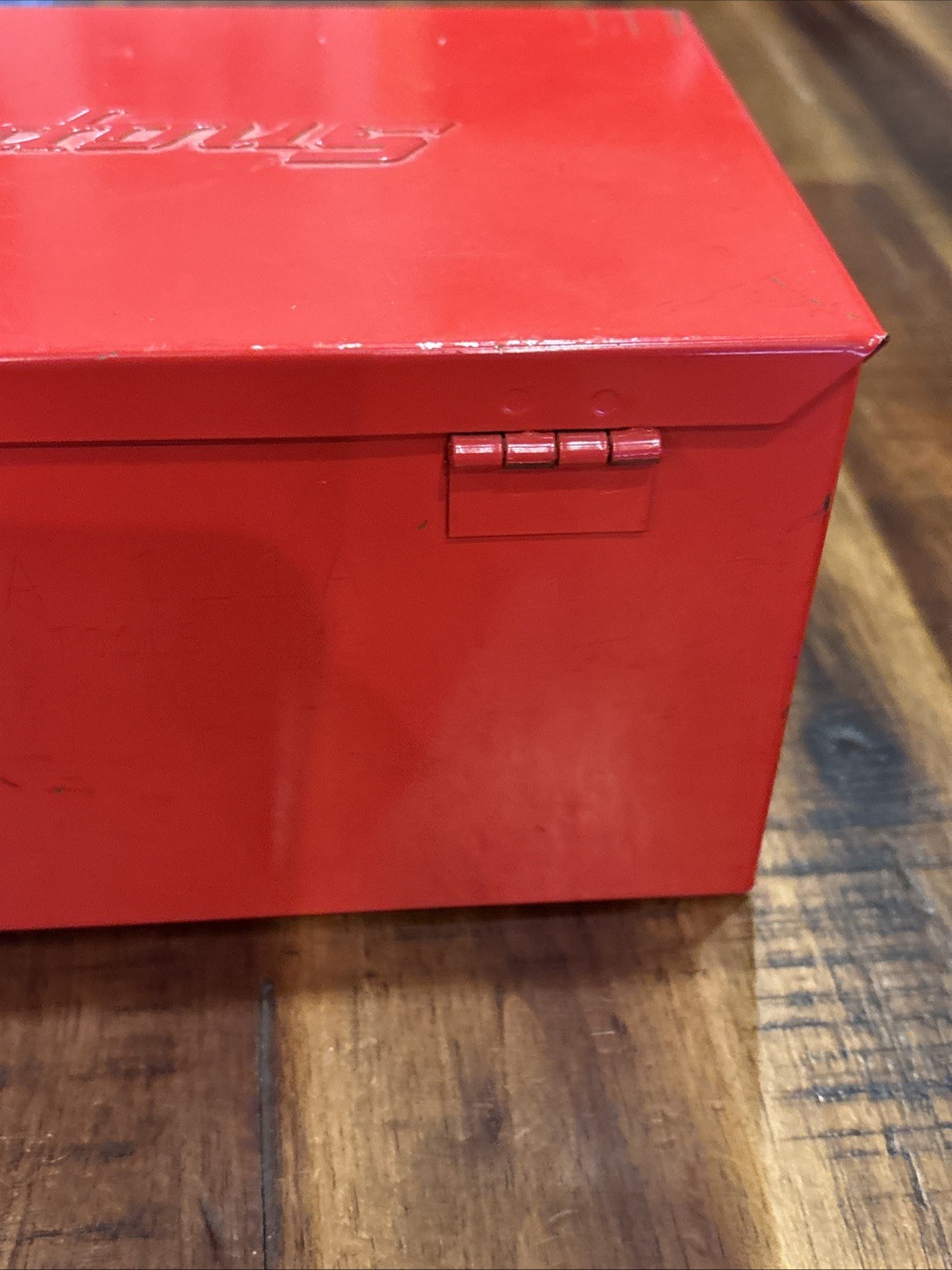 Snap-On Tools USA KRA-111A Vintage RED Metal Tool Box Chest, Kenosha, WI