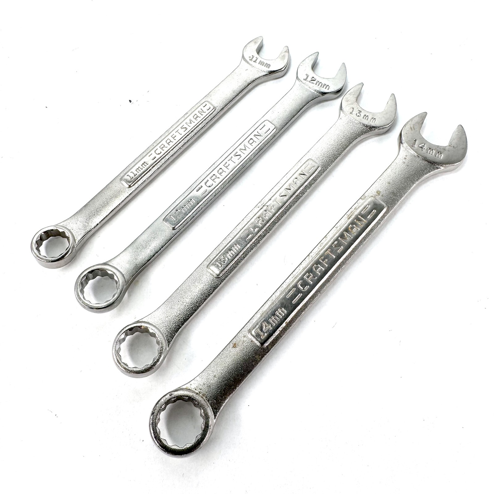 4pc Craftsman USA Metric Combination Wrench Set 11 12 13 14mm 12 Point V-Series
