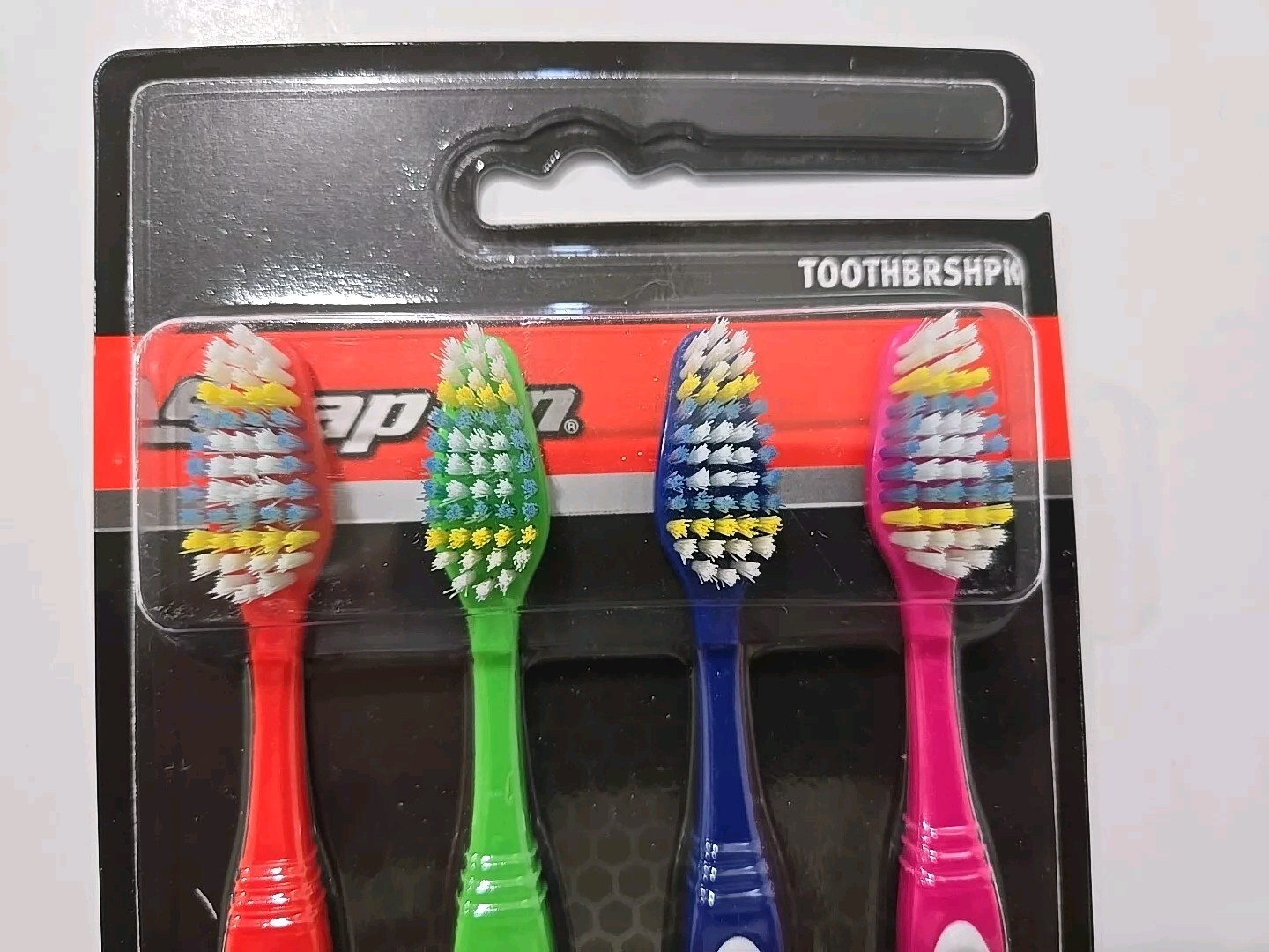 4X Pack Snap on tools Toothbrush Red, Green, Blue & Pink Flank Drive End New!!!!