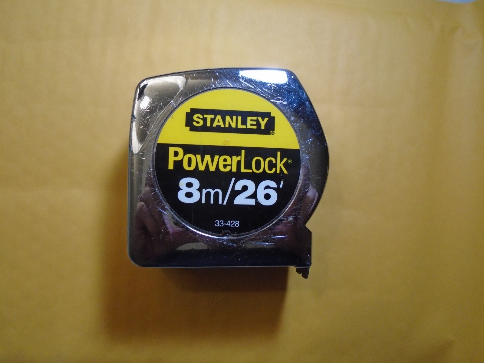 VINTAGE STANLEY POWER LOCK TAPE MEASURE ( 26 FEET – 33-428 ) FREE SHIP
