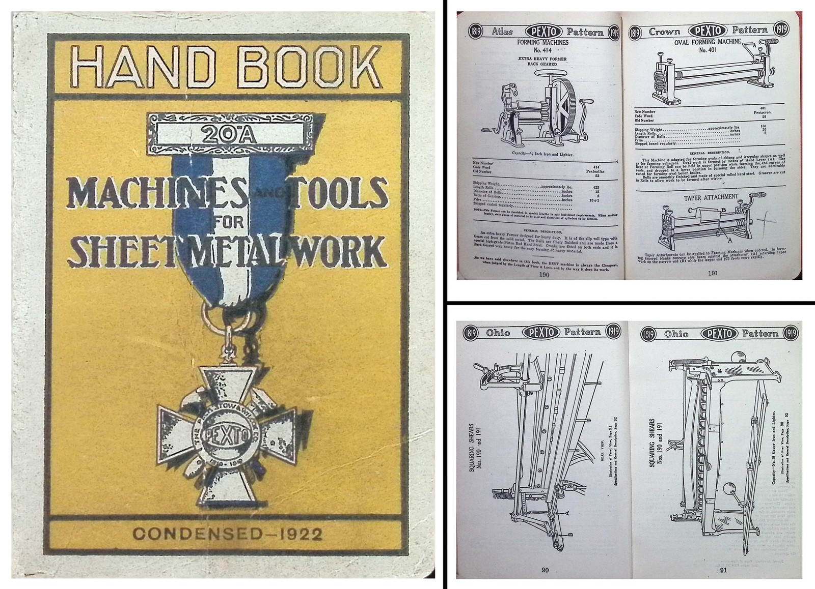 Orig. 396 Page Catalogue of Peck, Stow & Wilcox Tools & Machines – mjdtoolparts