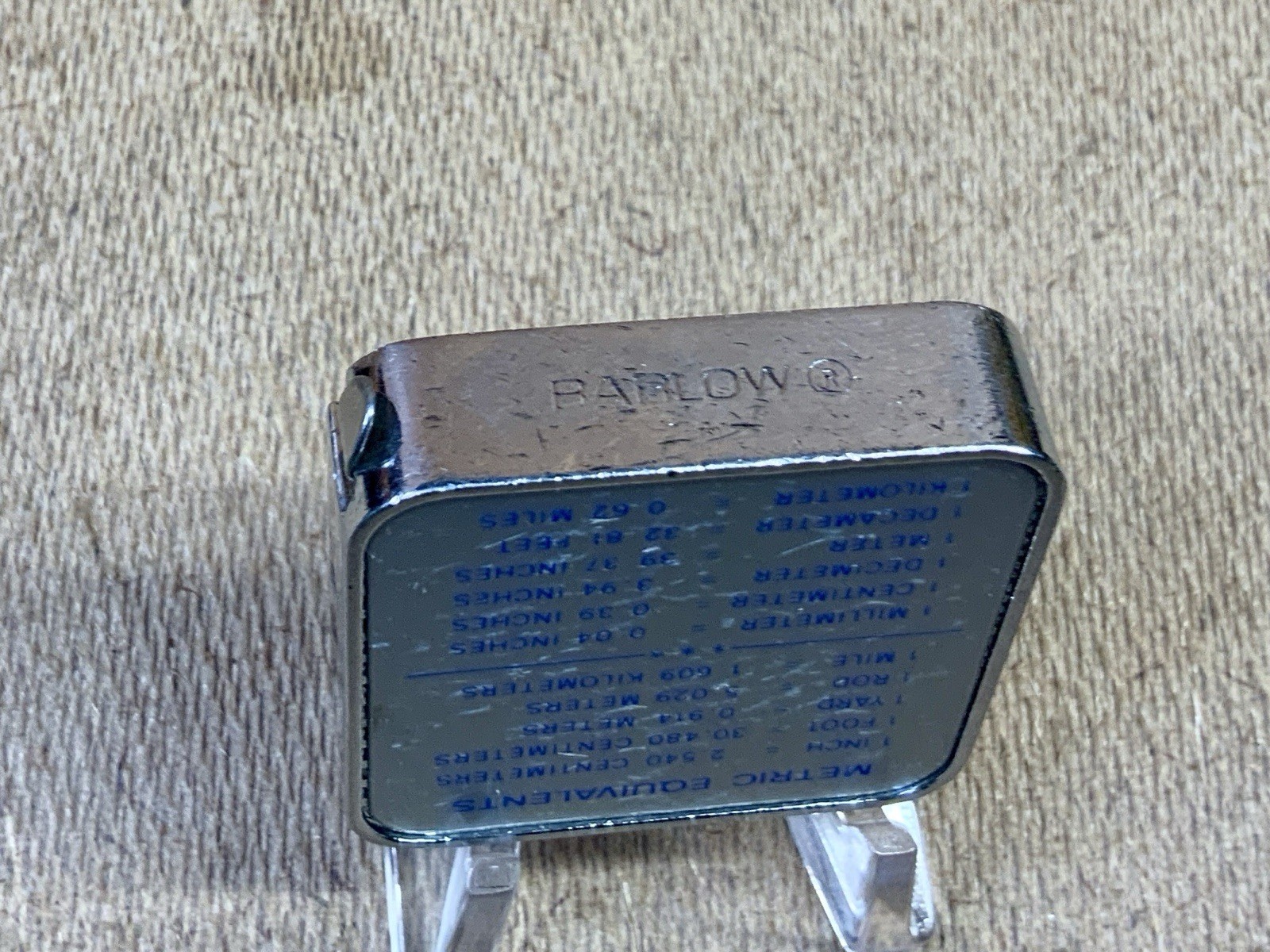 6’ Barlow Metric/Imperial Tape Measure Advertising HELIOS~MASCHINEN Made In USA