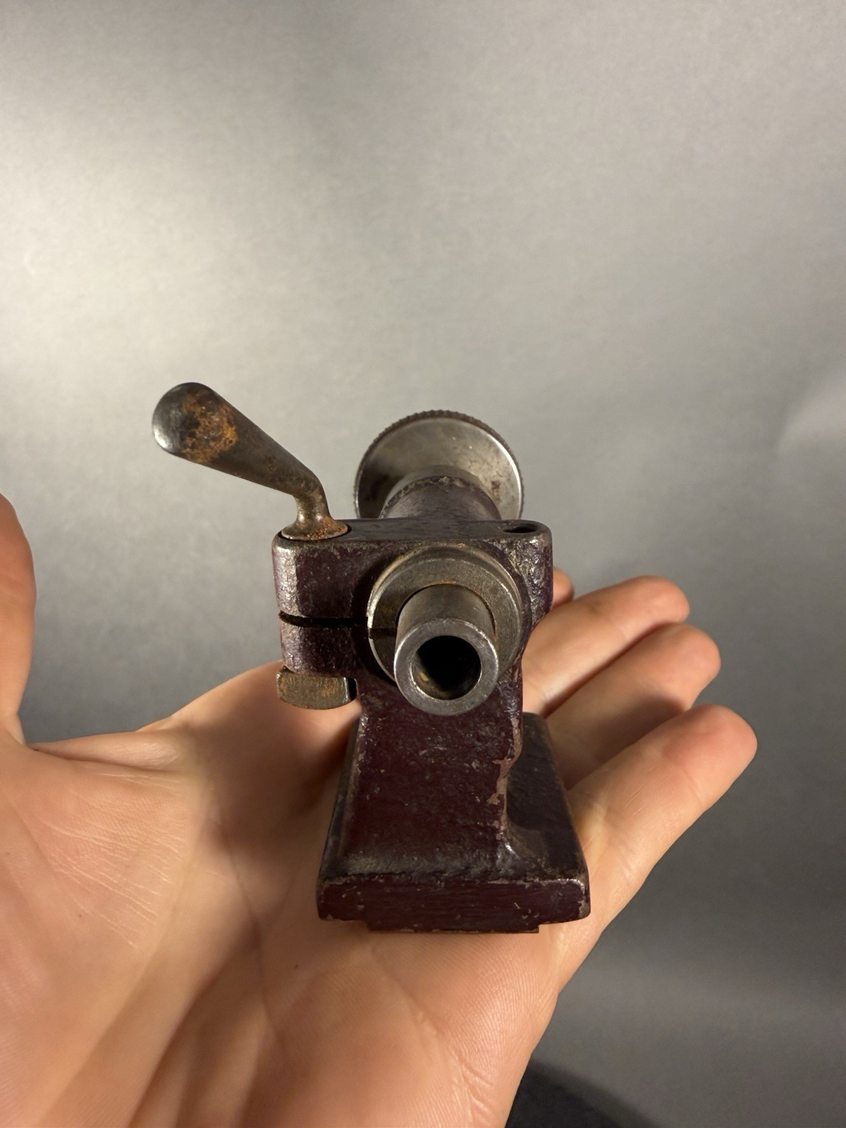 RARE Jeweler’s Metalworking Lathe Tail Stock Tool By Walter Guilder