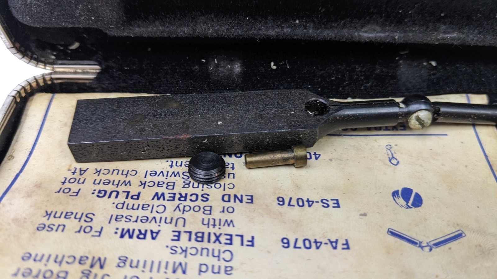 Vtg Sears Craftsman No. 9-4076 Jeweled Bearing Dial Test Indicator Original Case