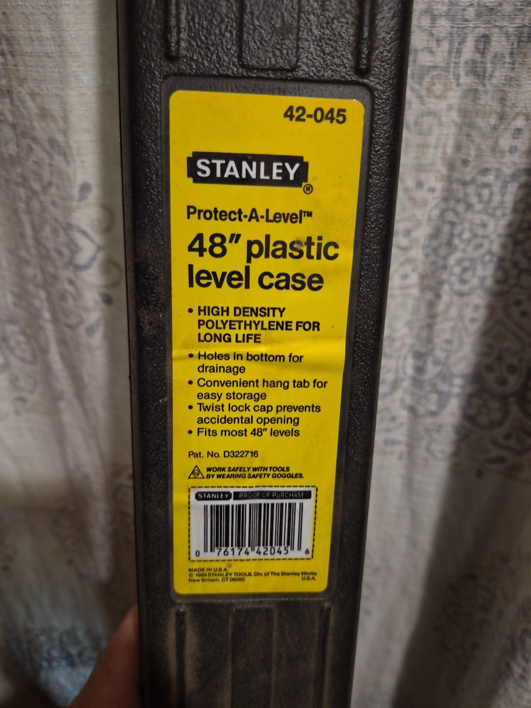 Stanley 48 Plastic Level Case Black Made In USA
