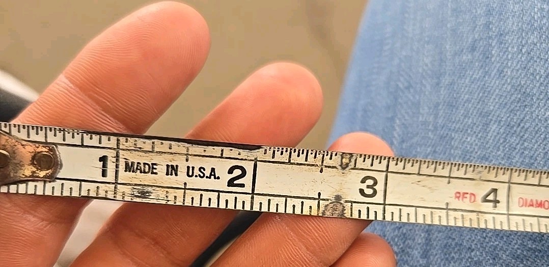 Vintage – 1960s Tru-Test MH6W Tape Measure, 2″×2″ Made In USA 6Ft