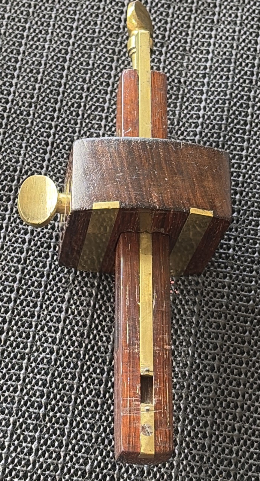 Antique Mortice And Marking Gauge Hardwood And Brass Wheatcroft Newark NJ
