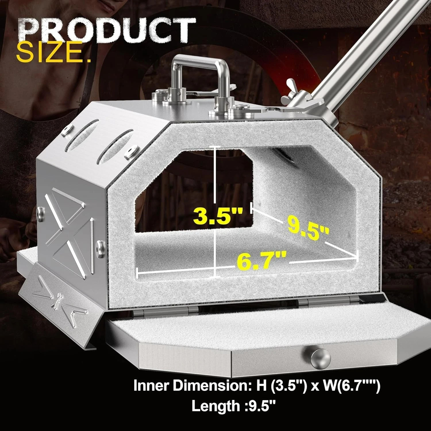 Single Burner Propane Forge for Home＆Professional, Gas Forge-Efficient Heating