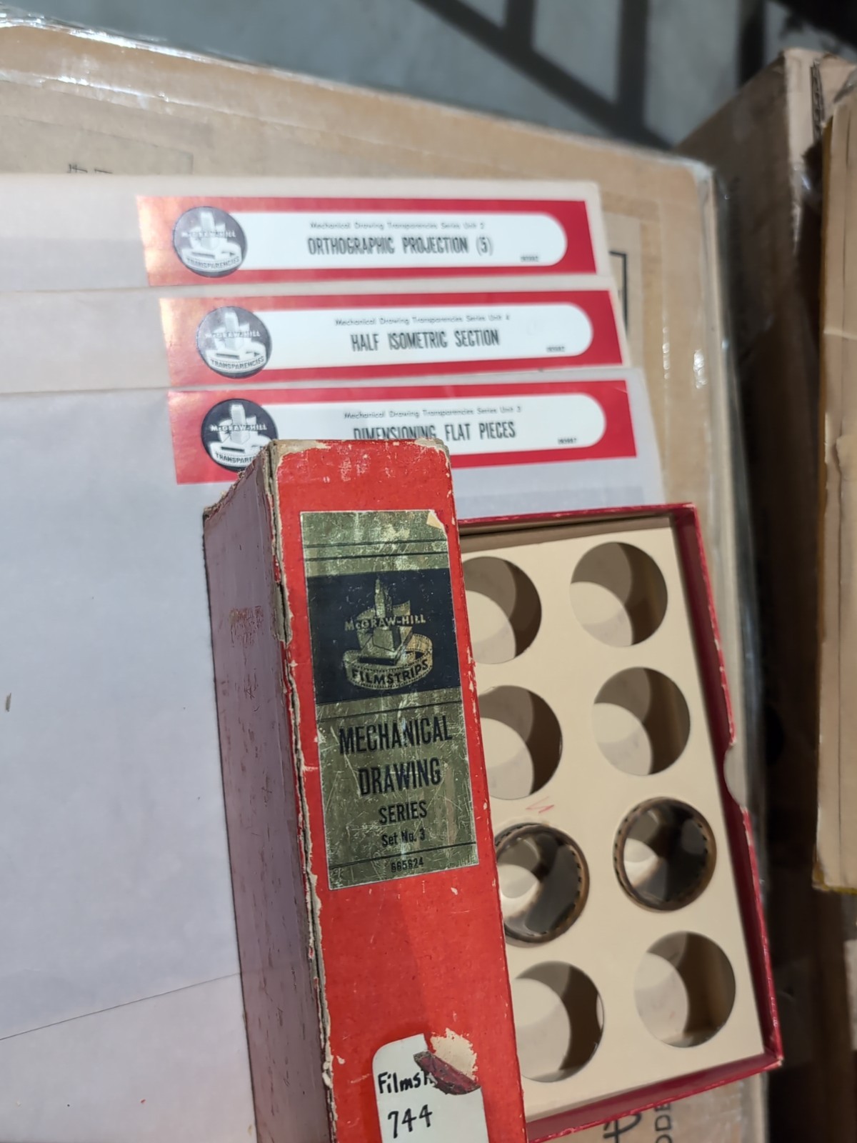 VINTAGE Stanley Tools 35mm Filmstrips Transparency McGraw-Hill Mechanical Draw