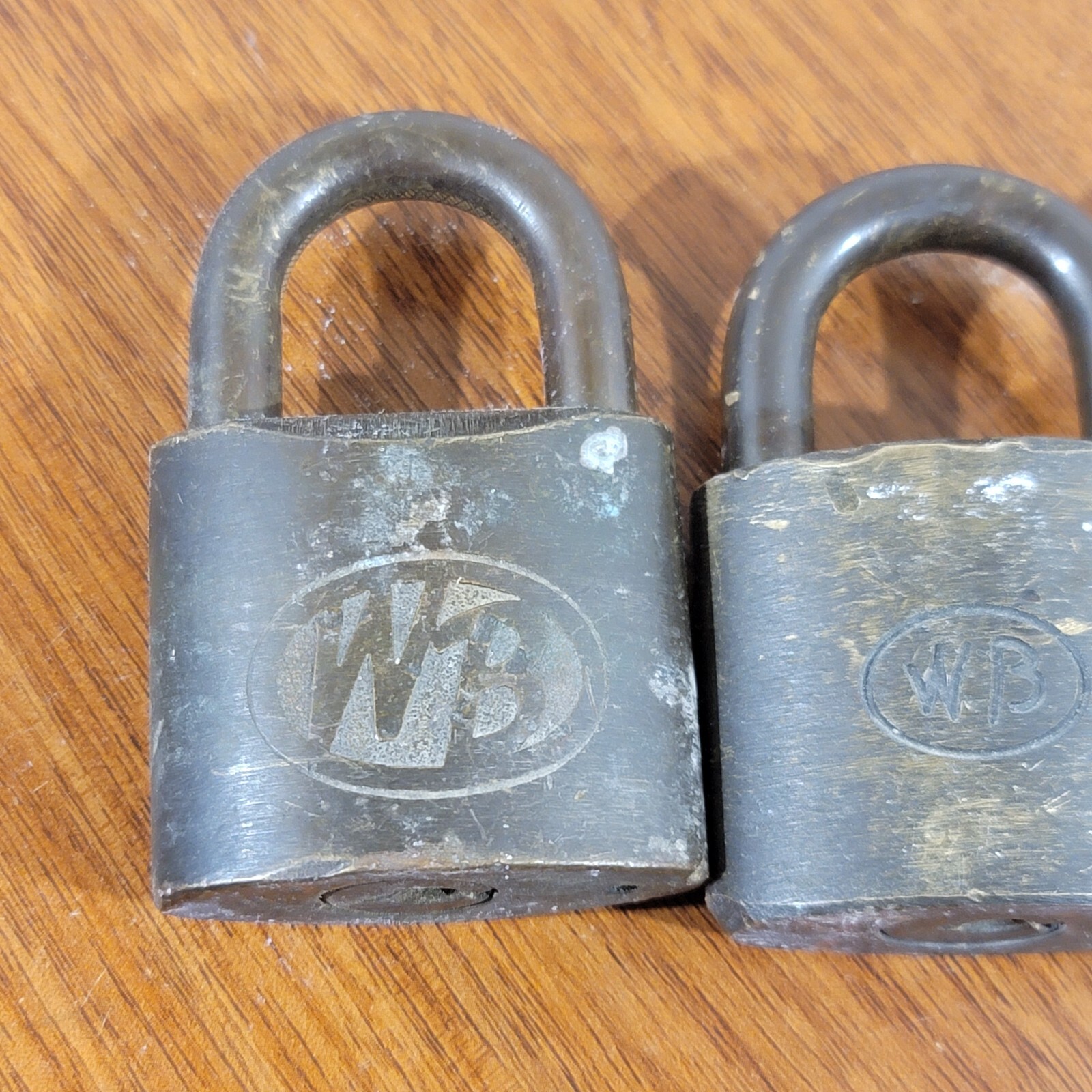 Vintage WB Padlocks El Paso Oilfield Gas & Oil Lot Of 3 One key Fits ALL