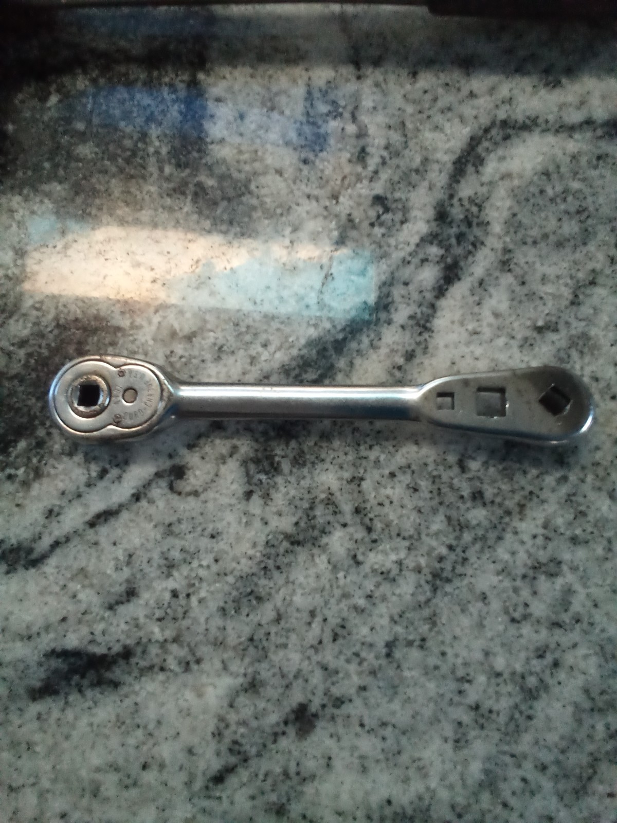 Vntg Duro-Chrome 4491 HVAC 1/4″ Ratchet Wrench,Multi-Wrench,6-5/16″,Use & Wear