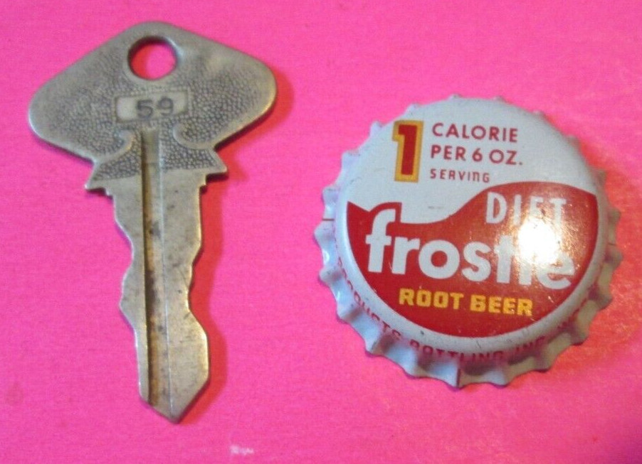 Vintage Antique AUTOMOBILE Model T Ford or A Ignition Key # 59 Logo Car TRUCK