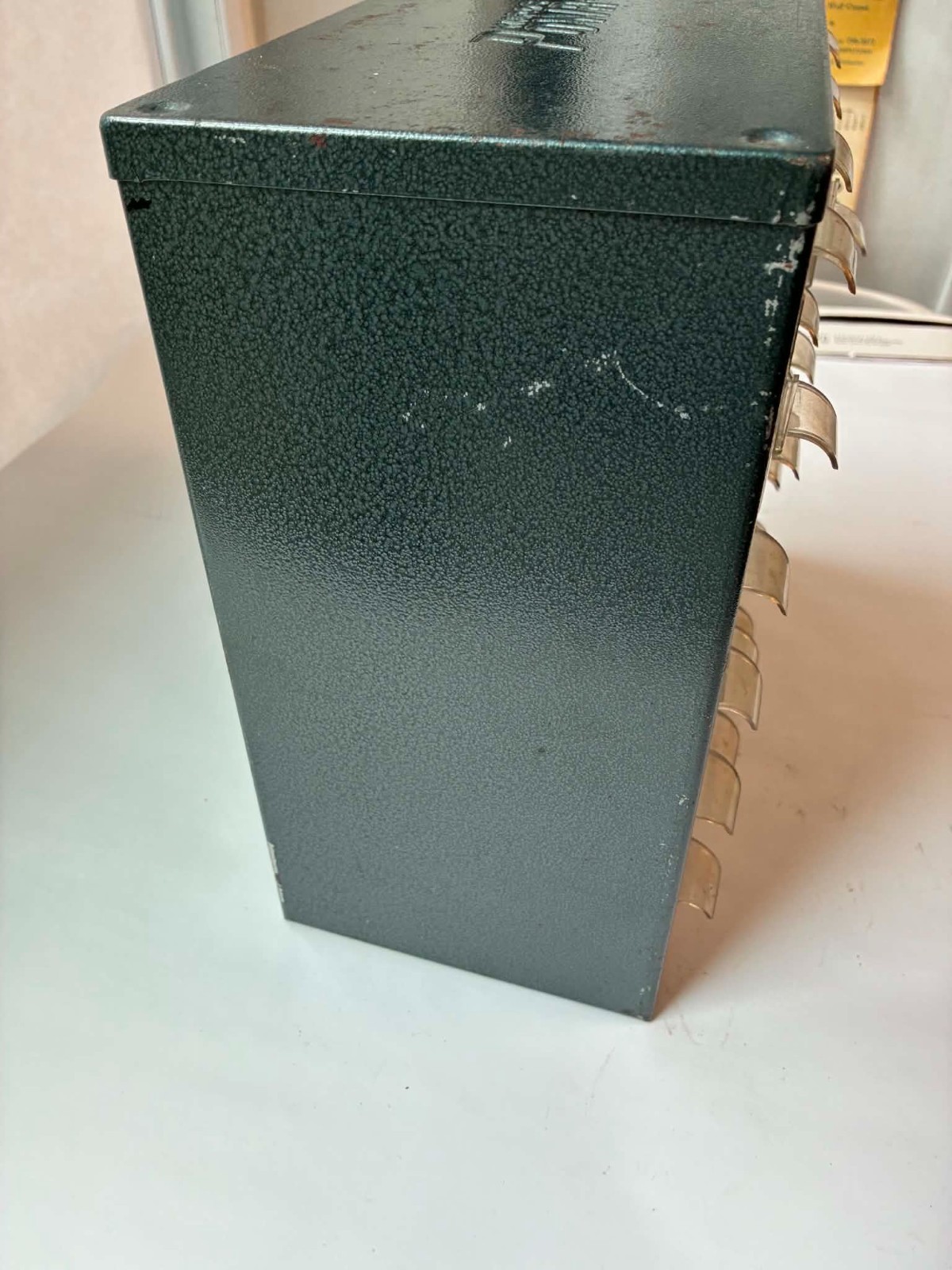 Vintage Wards Powr-Kraft 24 Drawer Metal Parts Cabinet Storage ORGANIZER w Divid