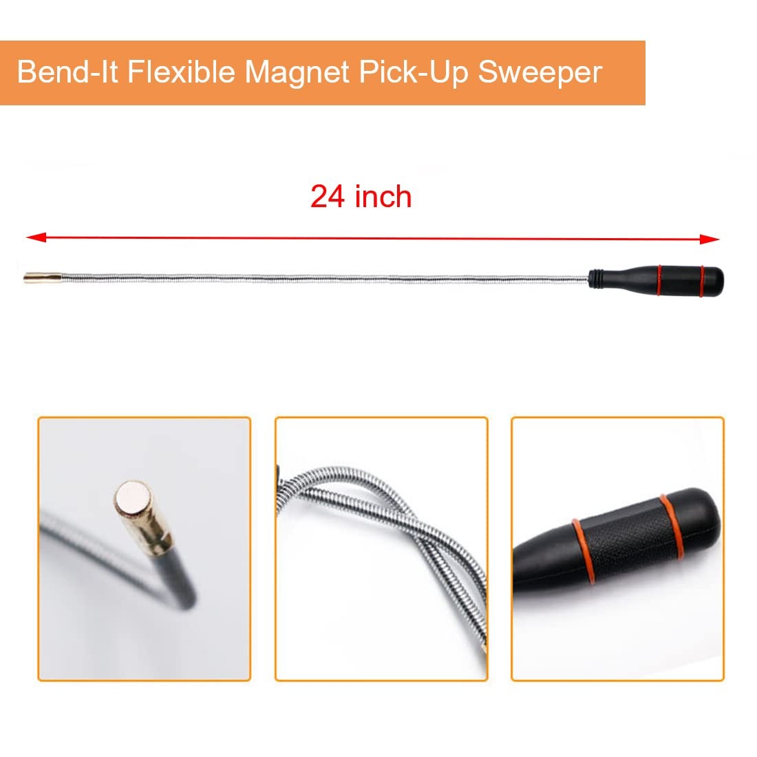 3 Pack Telescoping Magnet Pick-up Tool Set – Retrieving Magnet…