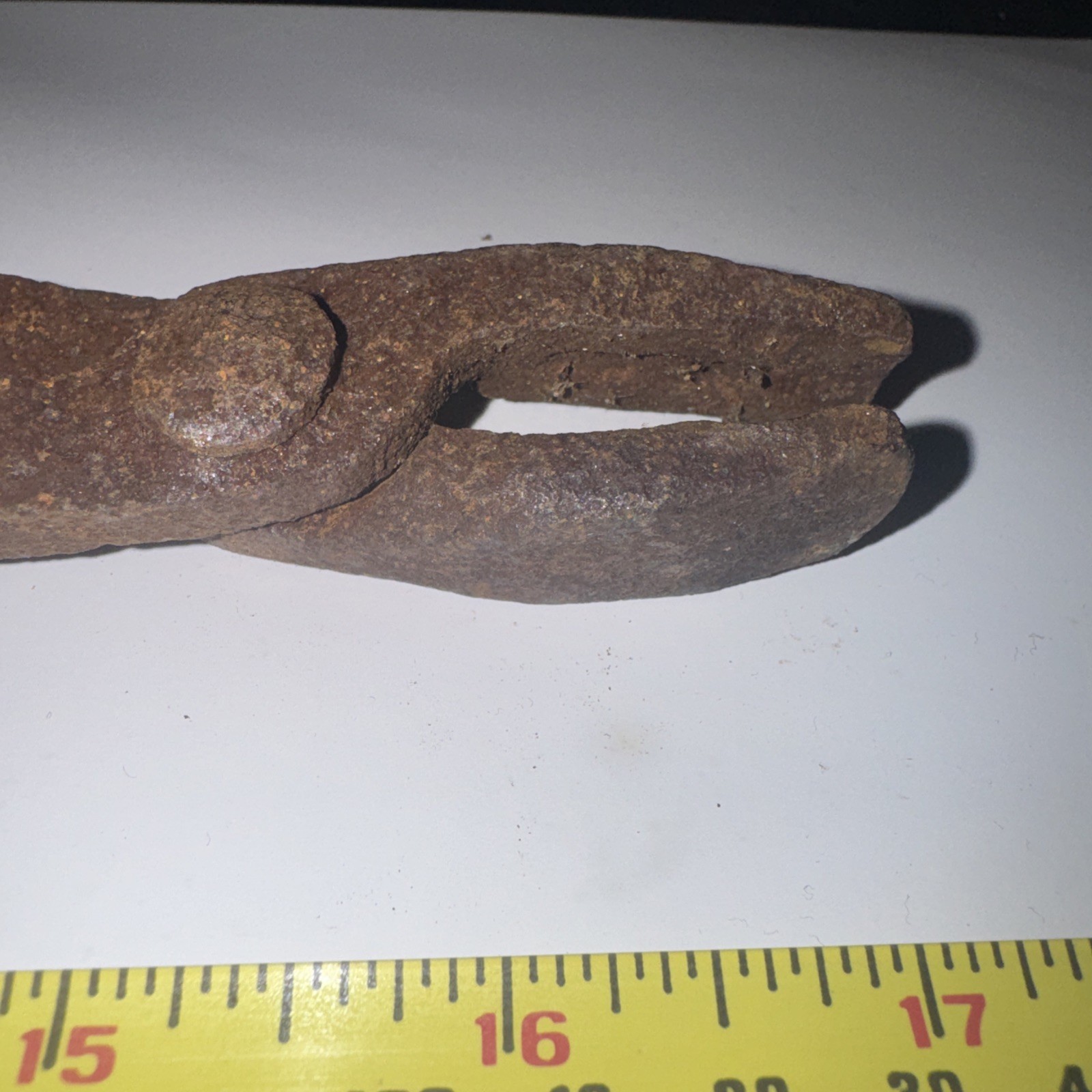 Antique Hand Forged Blacksmith Tongs 17.5″ Rustic Iron Industrial Decor Tool Old