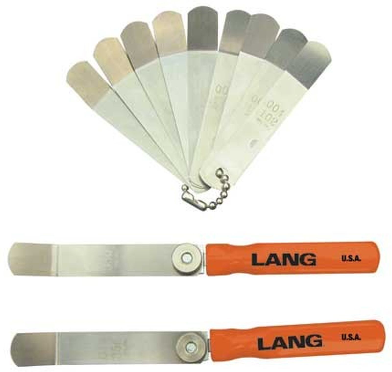 Offset Valve Tappet Gauge Set 11 pcs – 3″ x 1/2″ blades -Made in USA LAN3085