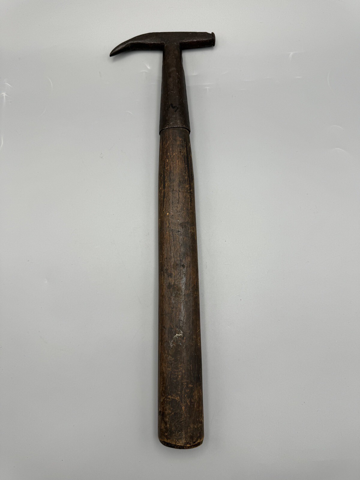 Antique Vtg Slater’s Slate Hammer With Wooden Sleeved Handle Battle Snow Pickaxe