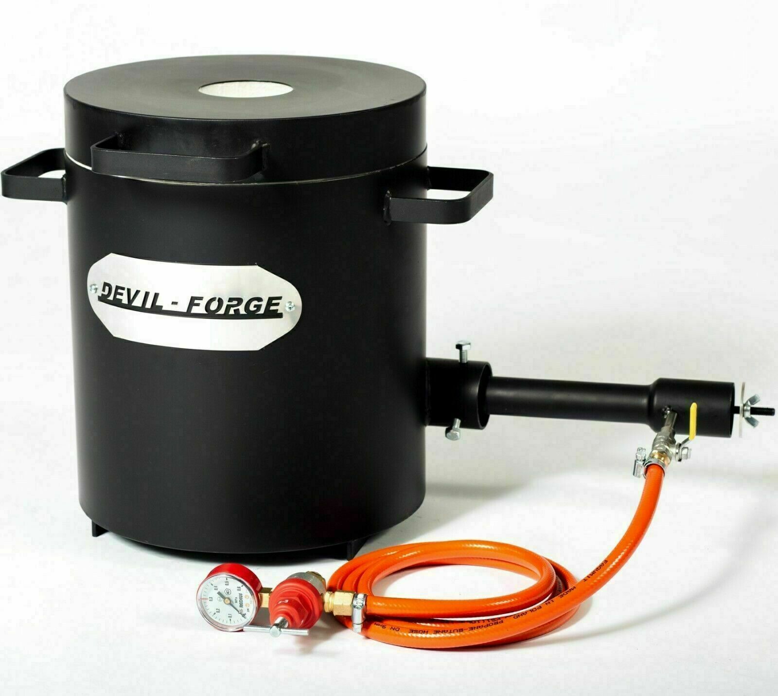 FB2Mb–10KG GAS METAL MELTING FURNACE Propane Forge Crucible Tongs 2 in 1 USA