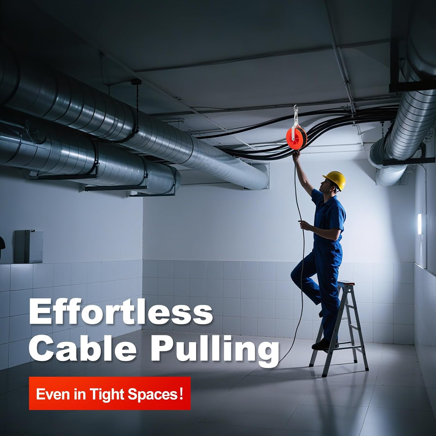 Cable Pulley – Low Voltage, Network Cable Installation Pulley, Wire Pulling Tool