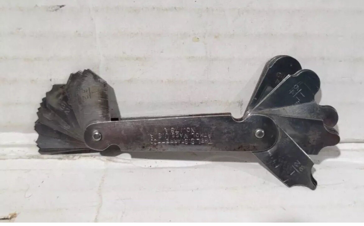 Vtg L.S. Starrett No 178-A Fillet and Radius Gage Gauge Tool
