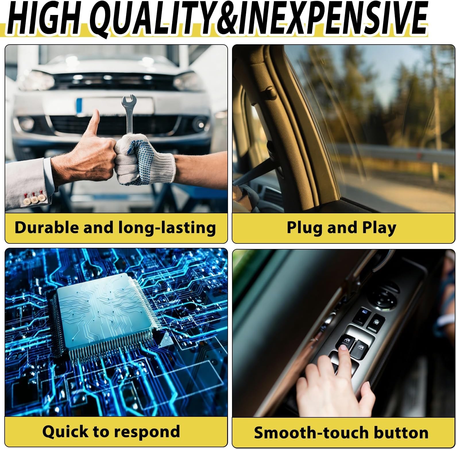 Vurkcy Master Power Window Switch Control Button Front Left Driver Side Compa…