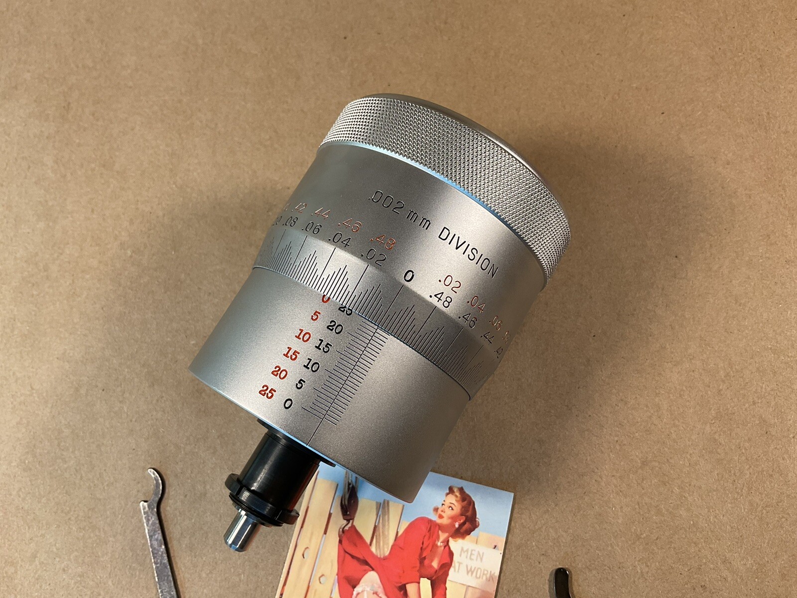 “New” Starrett Micrometer Head 0-25mm Tool – .002 Division – Special – Precision