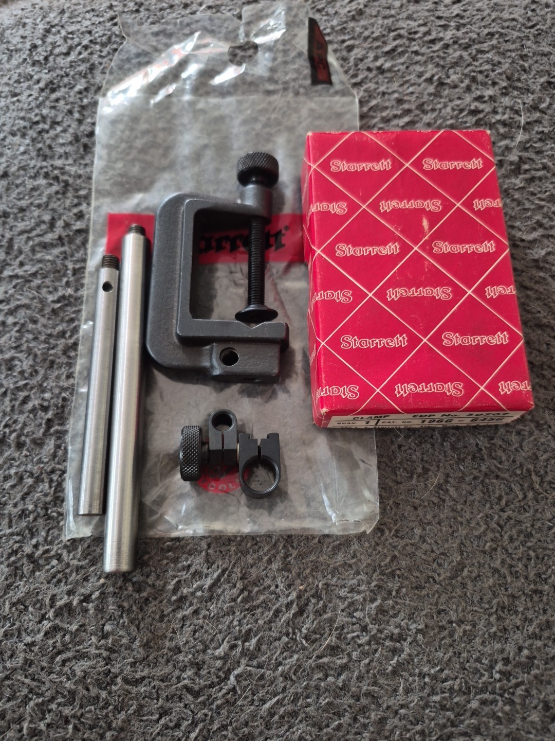 STARRETT CLAMP MINT in Box CONDITION. L.S. STARRETT 196G OR 645G