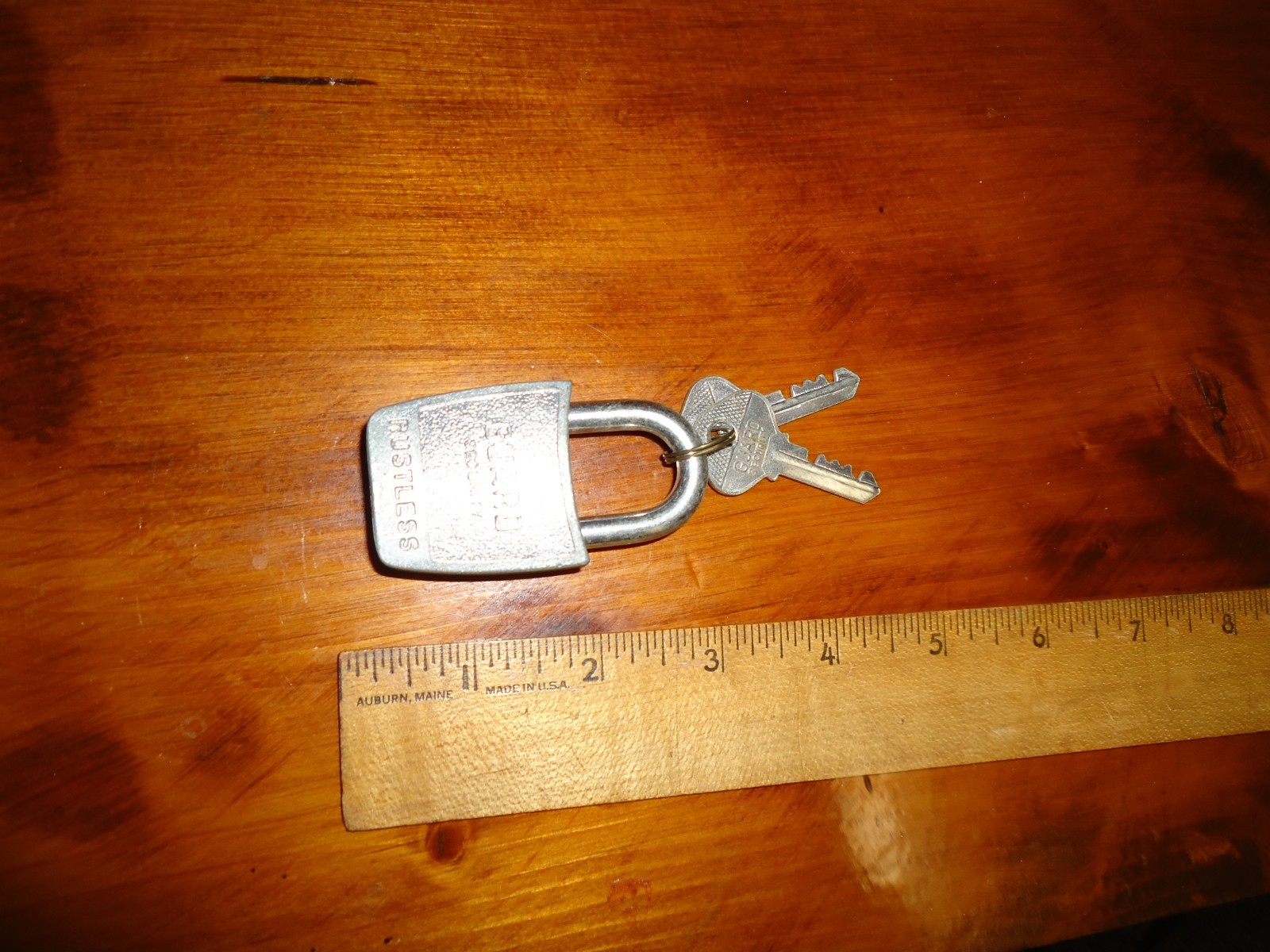 Vintage Guard Rustless Padlock And 2 Keys, 1950’s