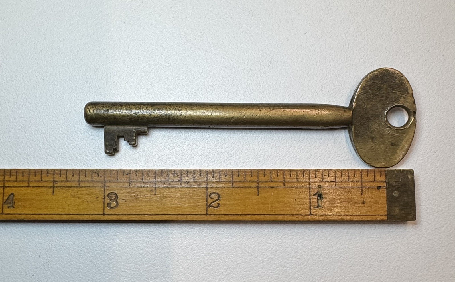 🌿 🗝️ Vintage Antique Brass Police/Fire Alarm Call Box Skeleton Key