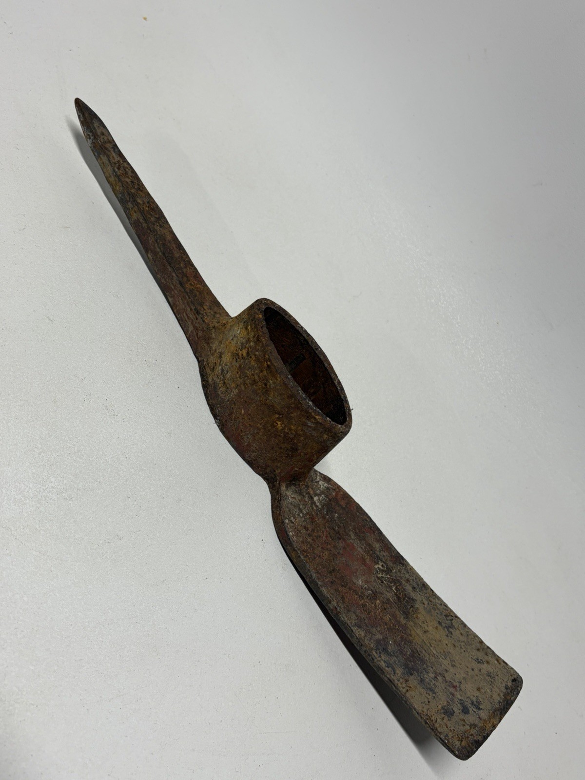 Vintage USA Steel Head Safety Mining Tool Pick Axe Metal Head 2 1/2 lbs