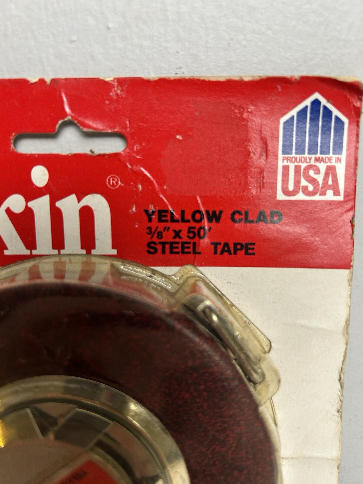 Lufkin Yellow Clad 3/8”x 50’ Steel Tape #HW50 45882 Cooper Tools USA VTG NEW NIP