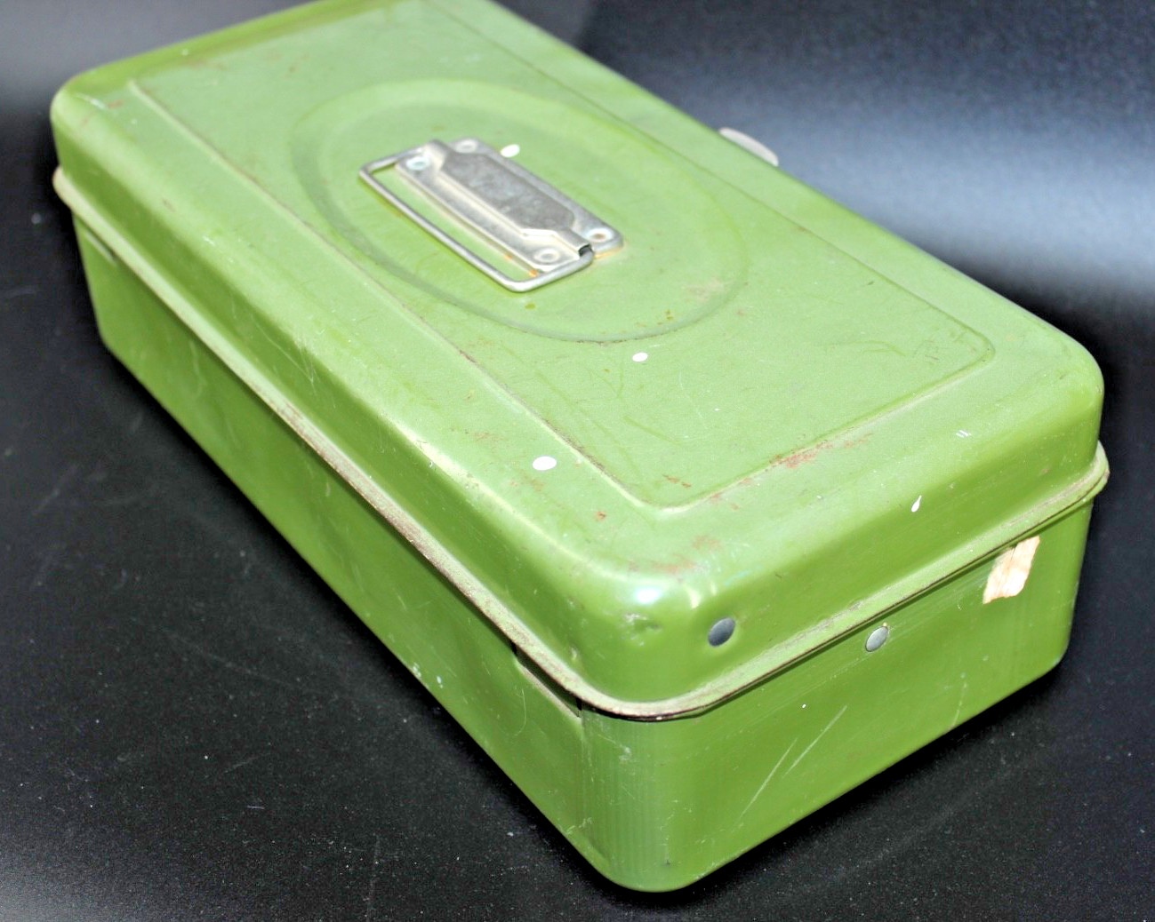 Avocado Green UNION Utility Box for Crafts / Tackle / Tools USA – 14″ x 7″ x 5″