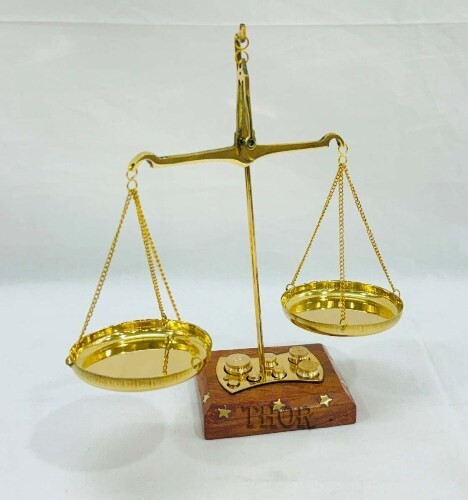 Brass Collectibles Marine Instrument Home/Office Table Décor for gift Weighing
