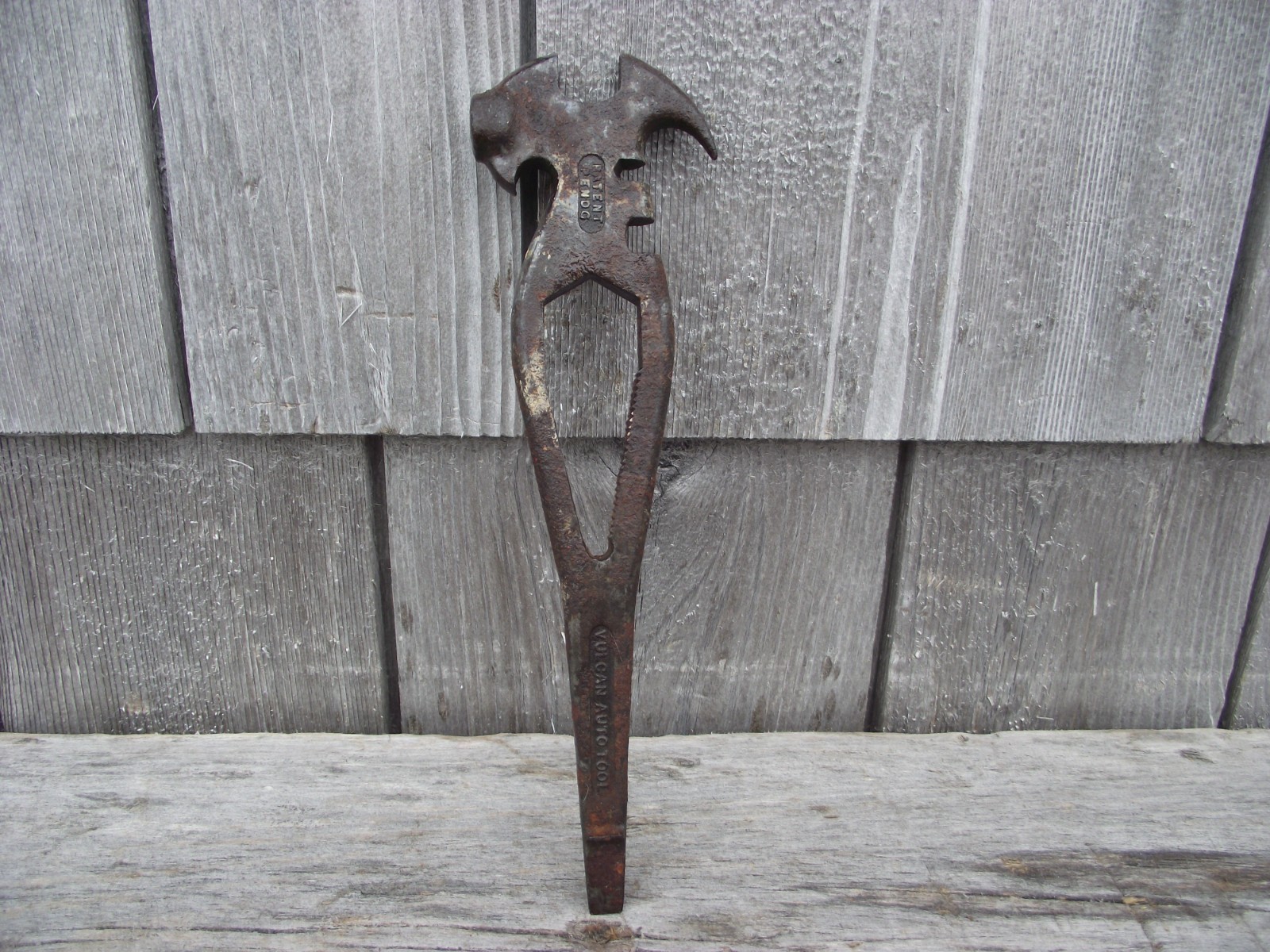 Antique 1915 Rare VULCAN AUTO TOOL Multi Use Tool J.H.WILLIAMS