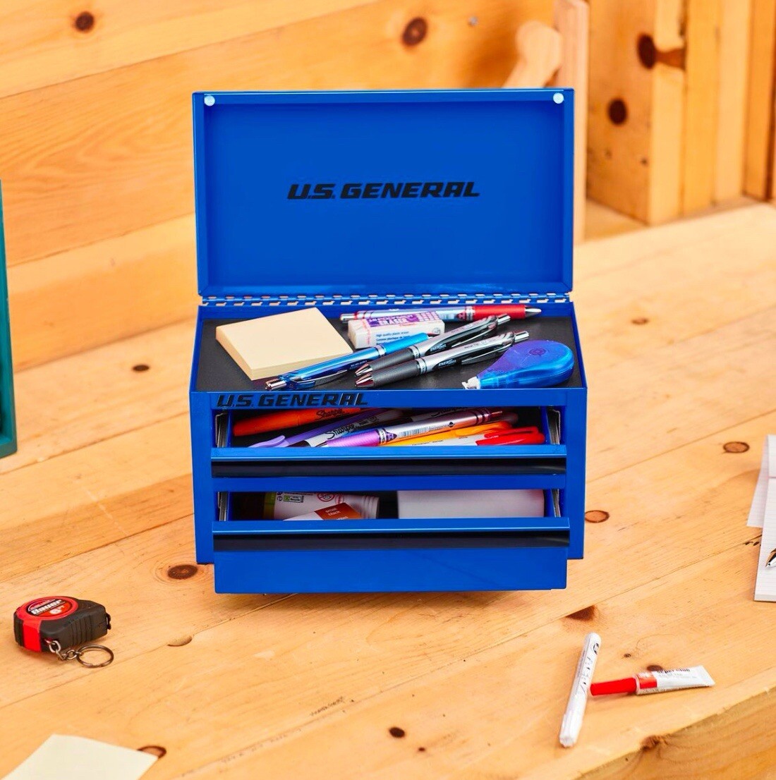 US General Blue Mini Tool Box Brand New Factory Sealed Fresh Out Of Case