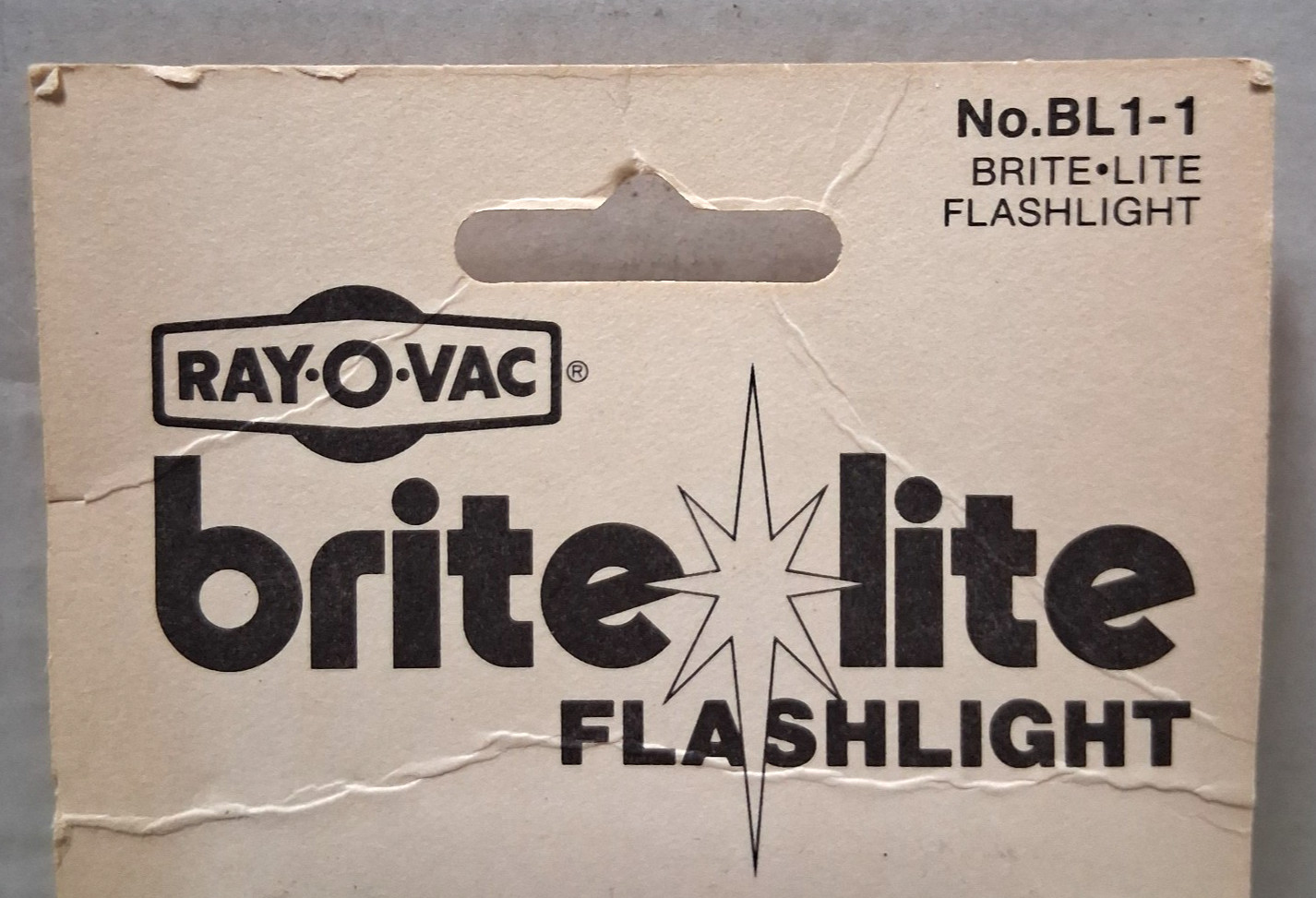 Ray-O-Vac Brite-Lite BL1-1 Disposable Flashlight Vintage 1970s NOS Sealed USA