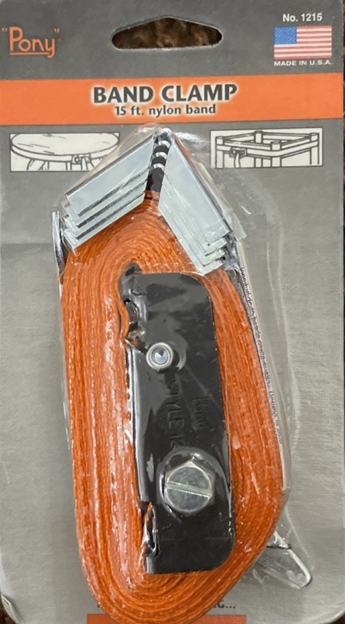 Pony Band Clamp 1215 15 Ft Strap Capacity Nylon Band With Wrench – Orange. New