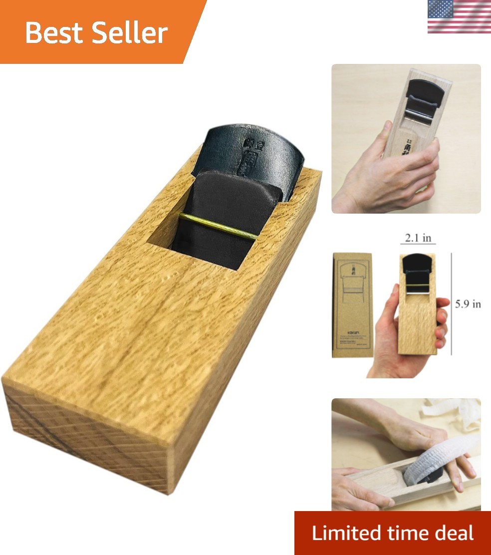 Compact 42mm Japanese Hand Plane for Precision Wood Chamfering – Made in Japan