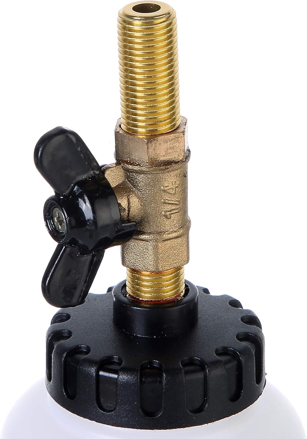 Pneumatic Brake Fluid Bleeder Tool with 4 Master Cylinder Adapters 90-120 PSI