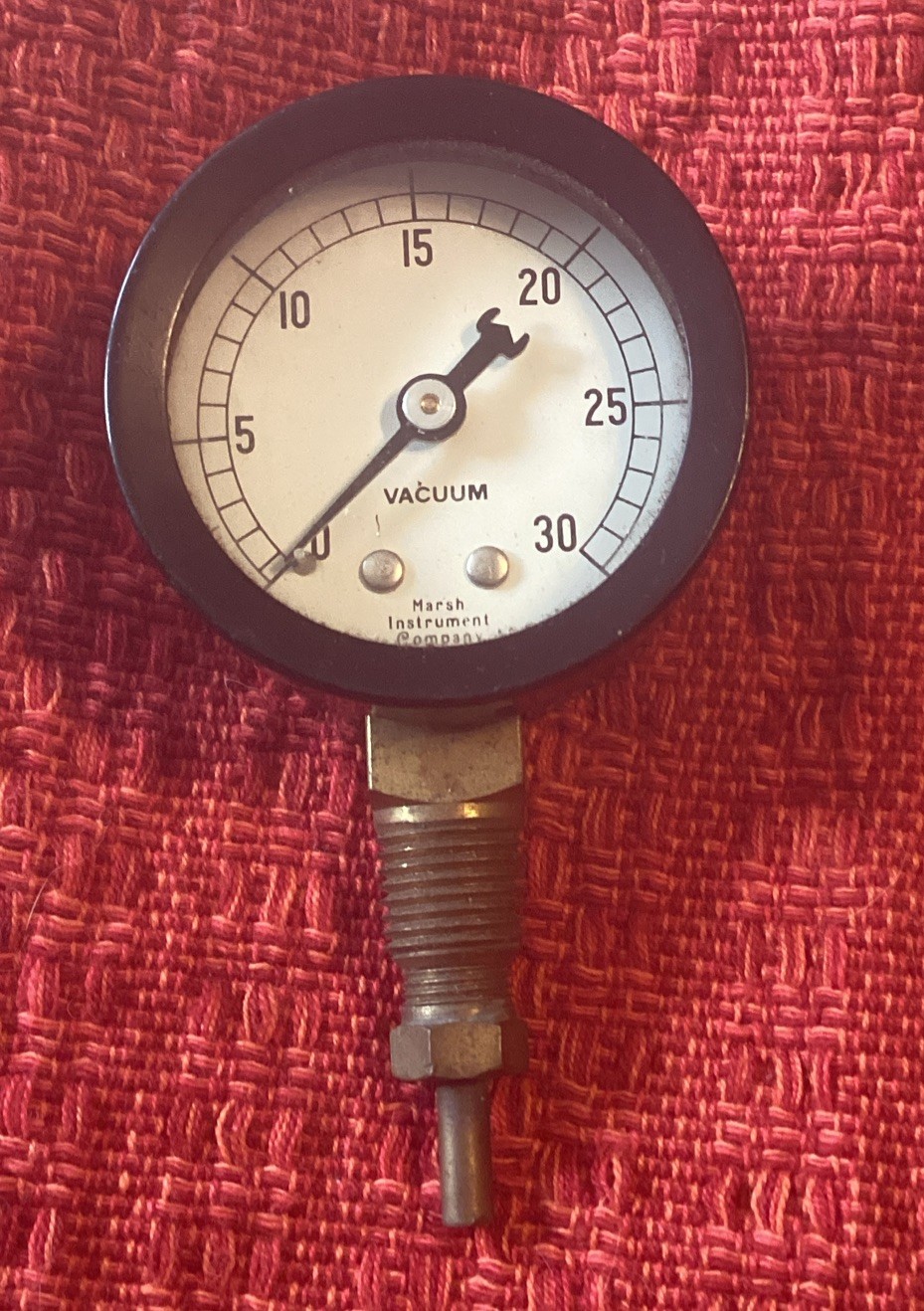 Vtg Antique Jas P Marsh United States Radiator Corp Steam Pressure Vacuum Gauge