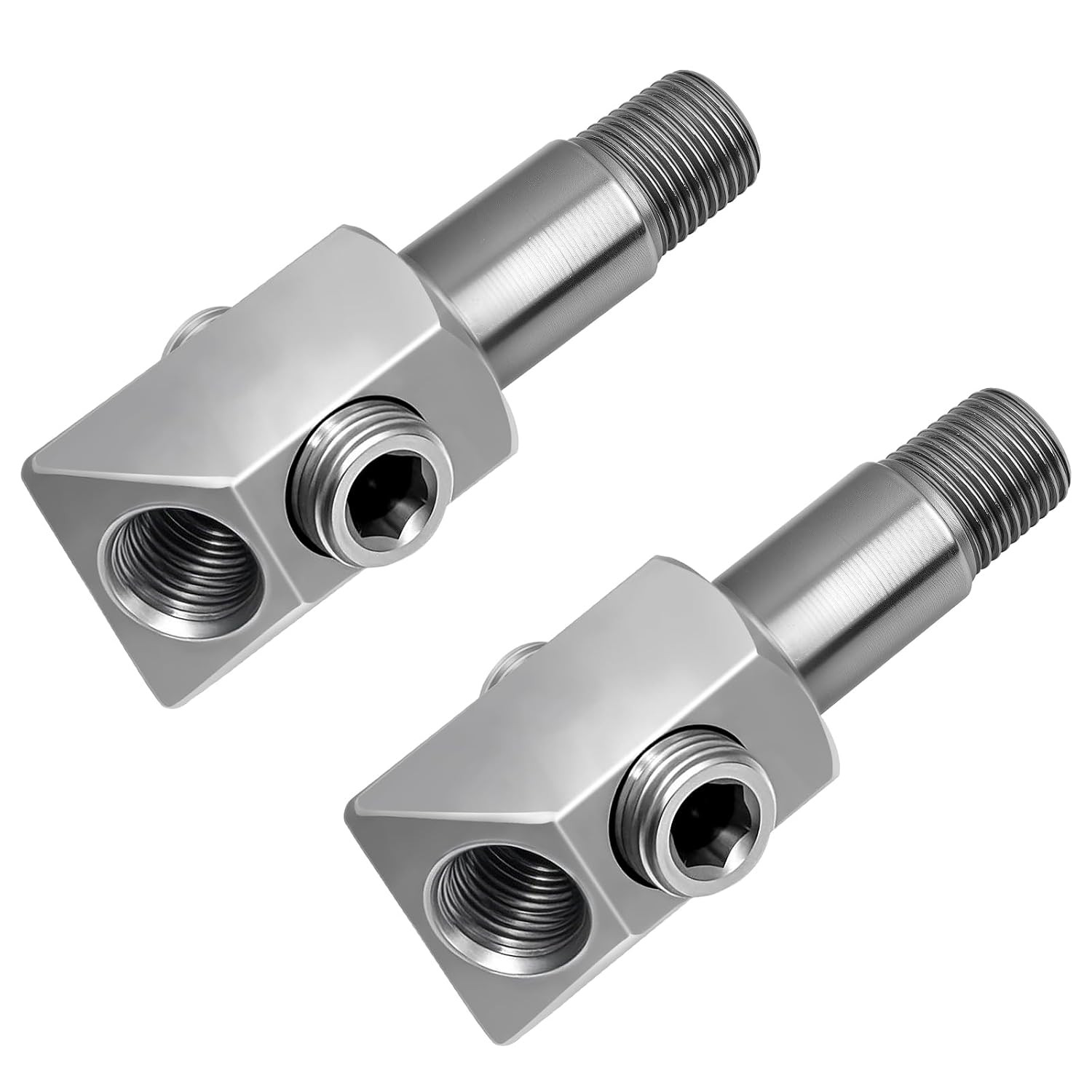 Oil Pressure Sensor Thread Adapter, 1/8-27 NPT Port Plugs for Chevy/Gm Small Blo