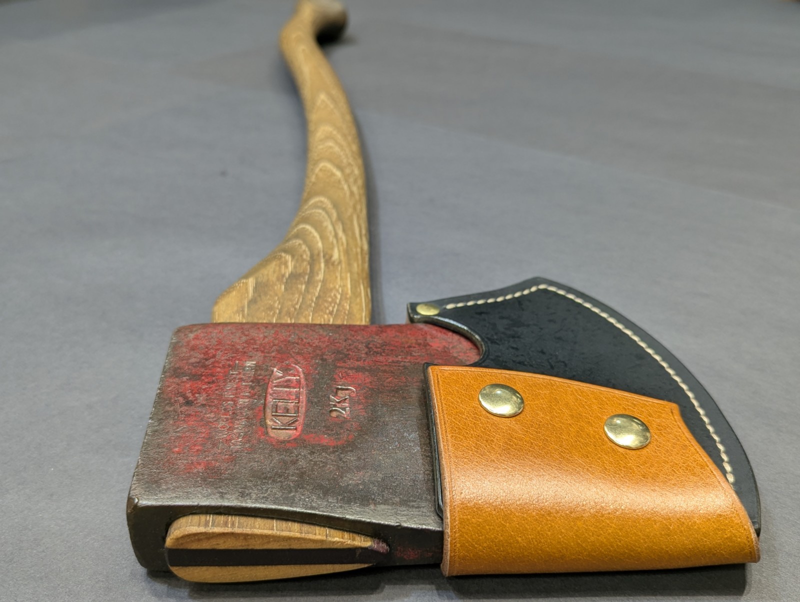 Kelly Wax 002 Worlds Finest Tasmanian Ax Handmade Leather Axe Mask Only Read Des