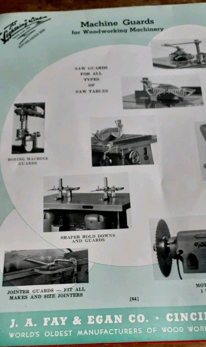 J A Fay-Egan Woodworking Machinery Catalog 1946 No. 140 Cincinnati Collectible