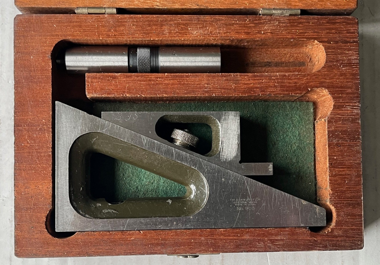 Lufkin Rule Co Planer Gage w/3″ Extension & Case (Model No 900)