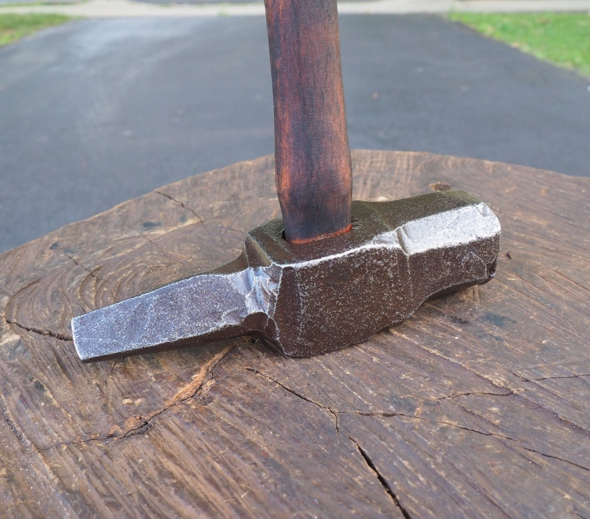 EXC 3.5LB HAMMER HANDLE “TOMAHAWK” EYE DRIFT PUNCH TOOL BLACKSMITH ANVIL VINTAGE
