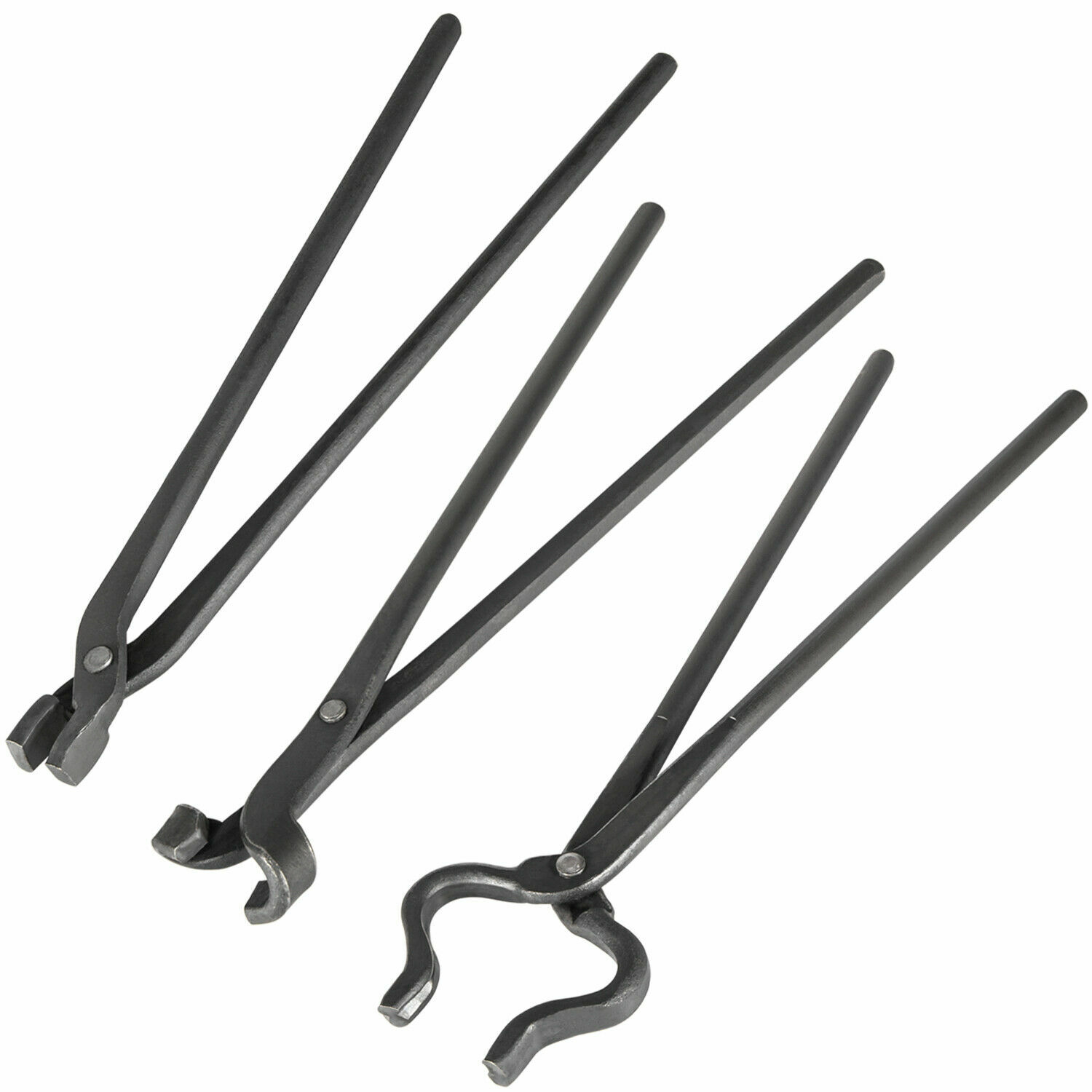 Knife Making Tongs Set Blacksmith Bladesmith Knife Tong Anvil Vise Forge 3pcs