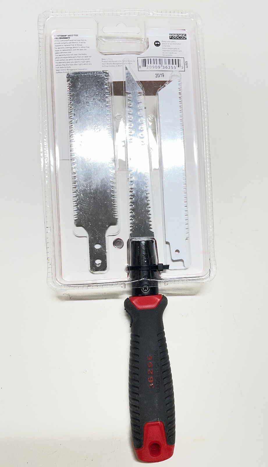Craftsman 3-in-1 Multi Saw with Wood, Wallboard and Flush blades – 36255
