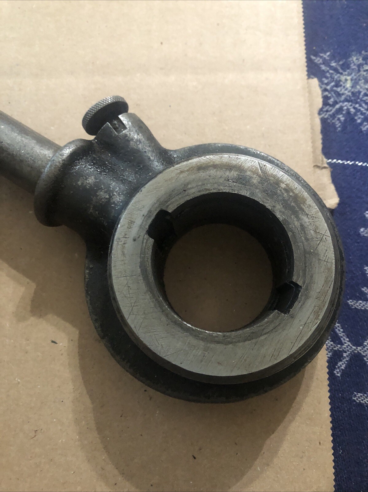 Antique Borden Company Beaver Jr No 3 Pipe Threader w/ 6 Die WARREN OHIO 1/8 – 1