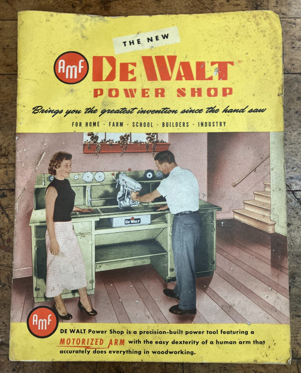 1955 AMF DeWalt Power Shop Catalog Saws- Accessories