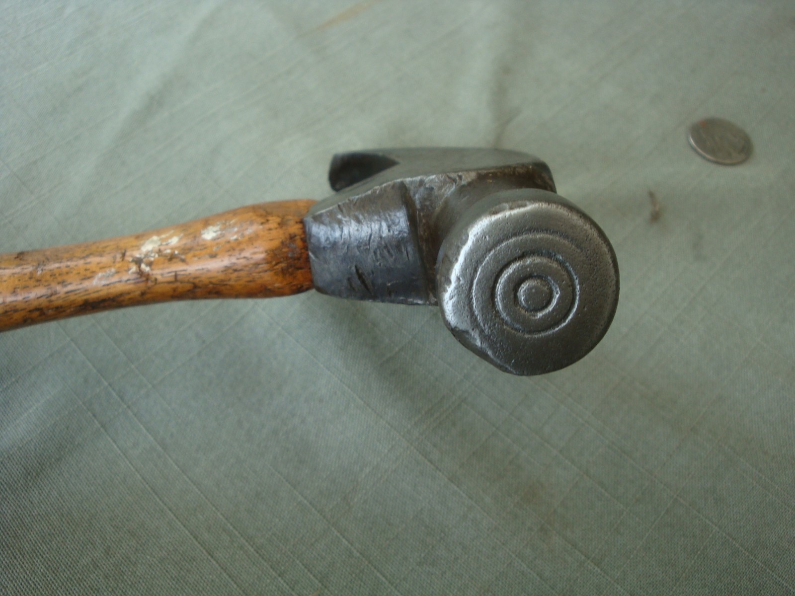 Antique Early Framing Hammer with Bullseye Forged On Face 21oz